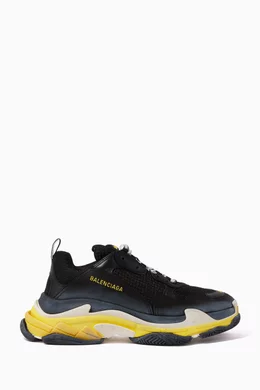 Balenciaga sneakers black and yellow cheap