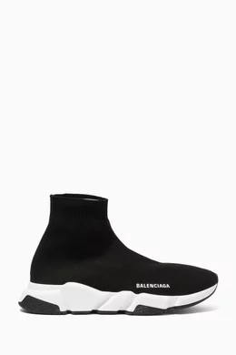Knit high top sneakers clearance