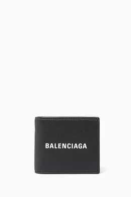 Buy Balenciaga Black Black Everyday Square Wallet For Men Online Ounass Bahrain