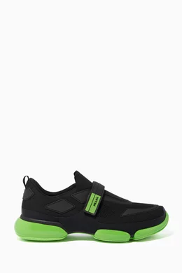 Buy Prada Black Black Neon Green Cloudbust Sneakers For Men Online Ounass Bahrain