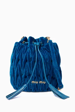 Miu miu velvet bucket bag best sale