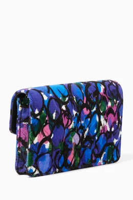 Buy Balenciaga Blue Blue Floral Print Velvet Bag For Women Online Ounass Bahrain