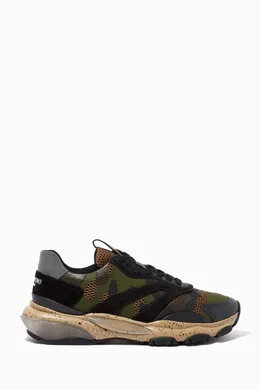 Valentino camo bounce sneakers cheap