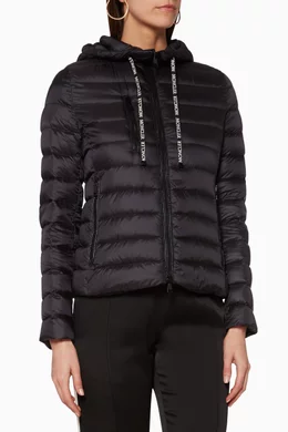 Buy Moncler Black Black Seoul Quilted Jacket For Women Online Ounass Bahrain