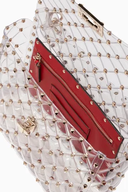 Valentino rockstud clear bag on sale