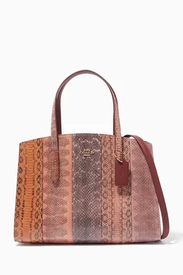 Buy Coach Pink Ombre Snakeskin Charlie For Women Online Ounass Bahrain