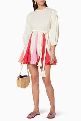 Buy RHODE White Multi Coloured Panelled Ella Dress For Women Online Ounass Bahrain