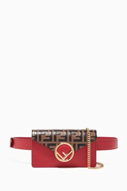 Buy Fendi Black Red Forever Fendi Leather Belt Bag For Women Online Ounass Bahrain