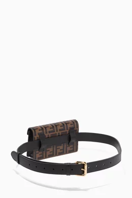 Fendi brown leather belt bag sale