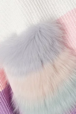 Fur pocket sweater outlet
