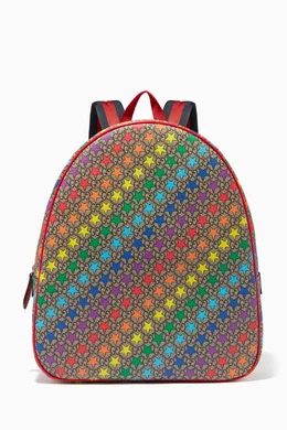 Buy Gucci Brown Rainbow Star Print Backpack For Kids Online Ounass Bahrain