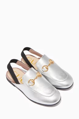 Gucci silver slippers new arrivals