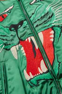 Gucci panther bomber jacket top