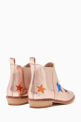 Buy Stella McCartney Pink Glitter Star Boots For Girls Online Ounass Bahrain