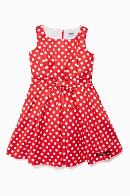 Kids red polka dot dress 2025