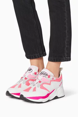 Buy MSGM Pink Attack Sneakers For Women Online Ounass Bahrain
