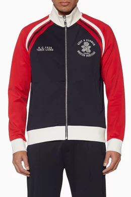 Buy Kent Curwen Blue Varsity Track Jacket For Men Online Ounass Bahrain