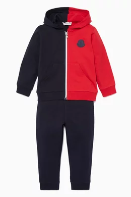 Buy Moncler Enfant Blue Navy Red Two Tone Tracksuit Set For Baby Boys Online Ounass Bahrain
