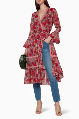 Buy Alexis Multicolour Marcas Midi Dress For Women Online Ounass Bahrain