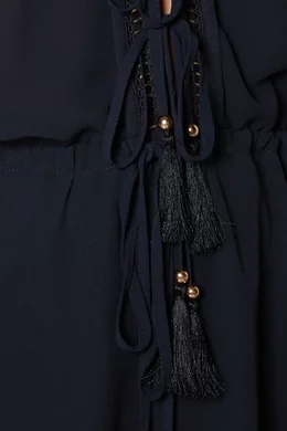 Buy Shona Joy Blue Rafaella Drawstring Mini Dress For Women Online Ounass Bahrain