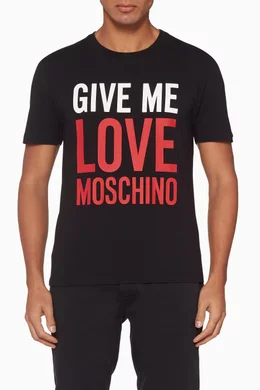 Love moschino t shirt mens cheap