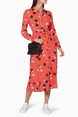 Confetti floral shirt dress shop