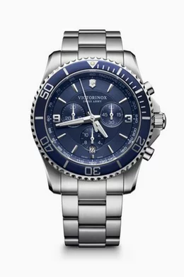 Buy Victorinox Silver Maverick Chronograph Watch For Men Online Ounass Bahrain