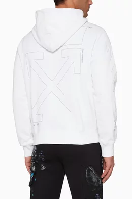 Off white unfinished hoodie online