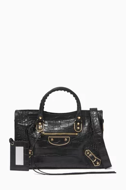 Balenciaga crocodile city bag 2025