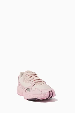 Buy adidas Pink Falcon Leather Mesh Runner Shoes For Women Online Ounass Bahrain