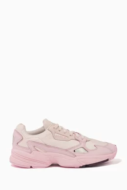 Buy adidas Pink Falcon Leather Mesh Runner Shoes For Women Online Ounass Bahrain