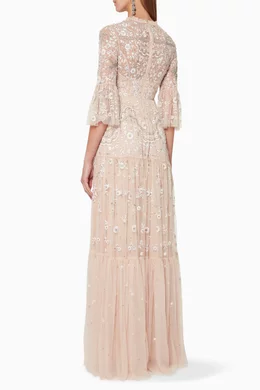 Buy Needle Thread Pink Dragonfly Garden Maxi Dress For Women Online Ounass Bahrain