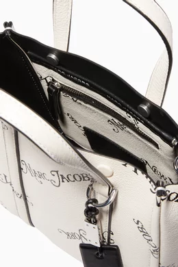 Buy Marc Jacobs White x New York Magazine The Mini Tag Tote Bag For Women Online Ounass Bahrain