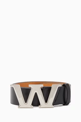 Alexander wang metal logo belt discount