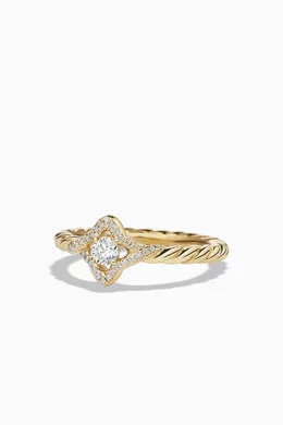 Buy David Yurman Yellow Venetian Quatrefoil Diamonds Ring For Women Online Ounass Bahrain