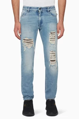 Fendi distressed jeans hot sale
