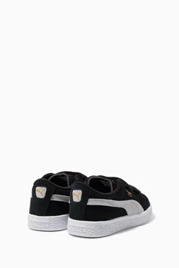 Buy Puma Black Suede Double Strap Sneakers For Boys Online Ounass Bahrain