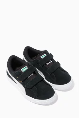 Buy Puma Black Suede Double Strap Sneakers For Boys Online Ounass Bahrain
