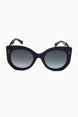 Buy Fendi Black Peekaboo Cat Eye Full Rim Sunglasses For Women Online Ounass Bahrain