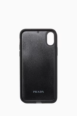 Buy Prada Blue Triangle Logo iPhone XS Case For Men Online Ounass Bahrain