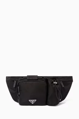 Prada black technical belt bag sales