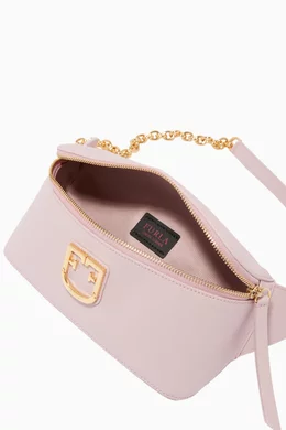 Buy Furla Pink Isola Leather Belt Bag For Women Online Ounass Bahrain