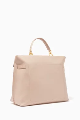 Buy Furla Neutral Tortona Leather Top Handle Bag For Women Online Ounass Bahrain