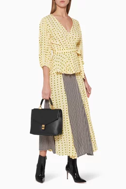 Buy Furla Black Tortona Leather Top Handle Bag For Women Online Ounass Bahrain