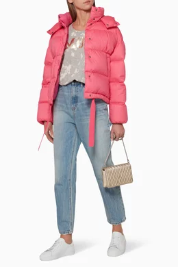 Buy Moncler Pink Onia Quilted Down Jacket For Women Online