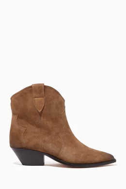 Buy Isabel Marant Brown Dewina Suede Boots For Women Online Ounass Bahrain