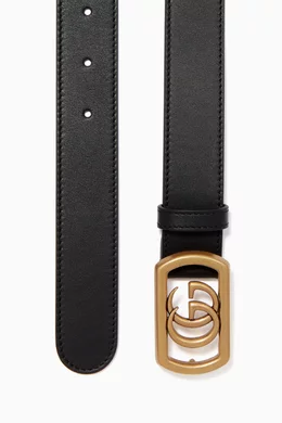 Gucci framed double g belt sales