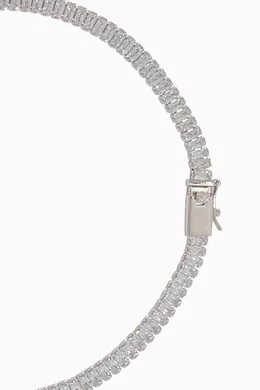 Cz by kenneth jay lane silver lariat clearance