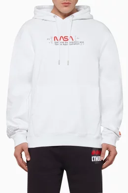 White nasa hoodie heron preston cheap