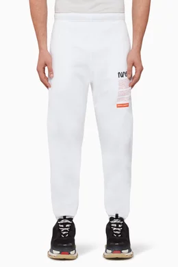 Buy Heron Preston White NASA Facts Logo Slim Sweatpants For Men Online Ounass Bahrain